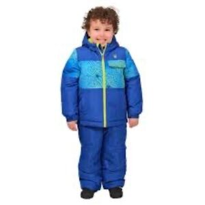 Spyder Blue and Green Snowsuit for Kids